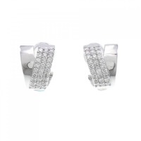 K18WG パヴェ ダイヤモンド ピアス/イヤリング 1.00CT