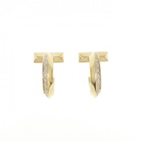 ティファニー T ワン フープ ピアス 0.40CT