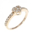 K18PG ハート ダイヤモンド リング 0.30CT