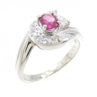 PT ルビー リング 0.40CT