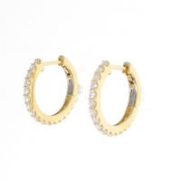 【新品】K18YG ダイヤモンド ピアス 0.407CT