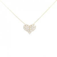 K18YG ハート ダイヤモンド ネックレス 1.00CT