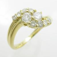 K18YG ダイヤモンドリング30％引き