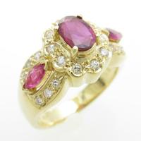 K18YG ルビーリング30％引き