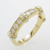 カルティエ コンテッサ ハーフダイヤ リング