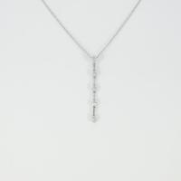 K18WG ダイヤモンドネックレス