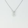 プラチナダイヤモンドネックレス 0．847ct・D・SI2・ペアシェイプ20％引き