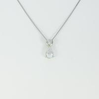 プラチナダイヤモンドネックレス 0．847ct・D・SI2・ペアシェイプ20％引き