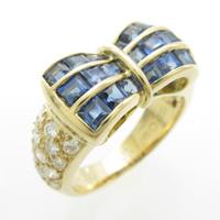 K18YG サファイヤリング