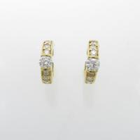 K18YG ダイヤモンドピアス