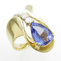 K18YG／PT タンザナイトリング