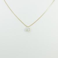【リメイク】K18YG ダイヤモンドネックレス 0．301ct・H・SI2・GOOD