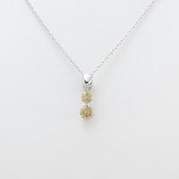 K18WG ダイヤモンドネックレス