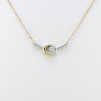 K18YG／K18WG ダイヤモンドネックレス