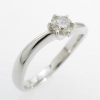 K18WG ソリティア ダイヤモンドリング