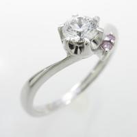 K18WG ダイヤモンドリング 0．278ct・E・SI1・VERYGOOD