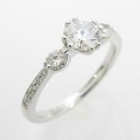 【リメイク】プラチナダイヤモンドリング 0．401ct・F・VS1・GOOD20％引き