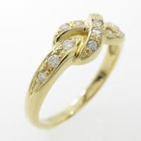 K18YG ダイヤモンドリング