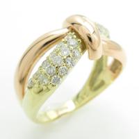 K18YG／K18PG パヴェ ダイヤモンドリング20％引き