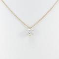 【リメイク】K18PG ダイヤモンドネックレス 0．781ct・J・SI2・VERYGOOD
