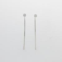 【リメイク】K18WG ソリティア ダイヤモンドピアス20％引き