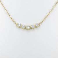 K18YG ダイヤモンドネックレス