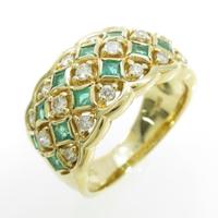 K18YG エメラルドリング20％引き