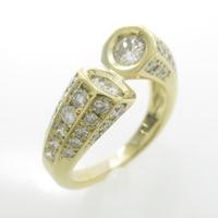 K18YG ダイヤモンドリング