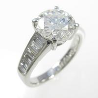 プラチナダイヤモンドリング 1．556ct・F・SI1・GOOD