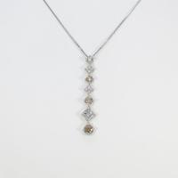 K18WG ダイヤモンドネックレス