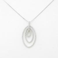 K14WG ダイヤモンドネックレス