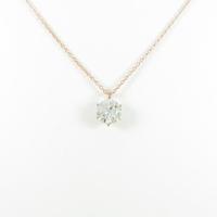 【リメイク】K18PG ダイヤモンドネックレス 1．012ct・M・SI1・VERYGOOD