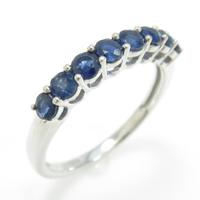 K18WG サファイヤリング