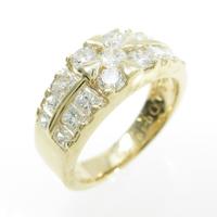 K18YG ダイヤモンドリング