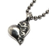BWL(ビルウォールレザー)　 Gothic heart charm w/Ball Chain ゴシックハートチャーム　CB103