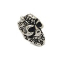 BWL(ビルウォールレザー)　グラフィティーGLSビード/ホーンアンドモチーフオンフォーヘッド/Bクラウン　Custom Pendant Bead