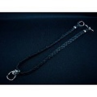 BWL(ビルウォールレザー)　ミュージシャンズレザーネックレスw/スカルスライダー　N864