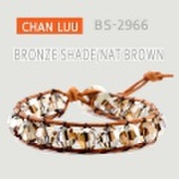 CHANLUU/チャンルー BRONZE SHADE-NATBROWN/ブロンズシェード-ナットブラウン シングルラップ ブレスレット BS-2966【送料無料】