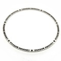 CHROME HEARTS(クロムハーツ)　NTFLバングル(ブレスレット)　4mm　サイズ：1 （Sサイズ相当）
