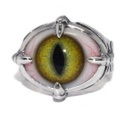 CRAZY PIG DESIGNS(クレイジーピッグ)　FOR CRAW EYE CATS EYE YELLOW RING #4