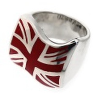 CRAZY PIG DESIGNS(クレイジーピッグ)　ユニオンジャックリング/レッドエナメル Union Jack Red enamel