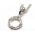 CZサークルモチーフ・シルバーペンダント/p017