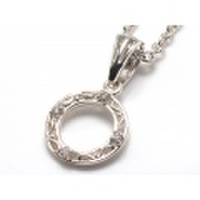 CZサークルモチーフ・シルバーペンダント/p017
