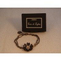 Eric et Lydie　The Flowerballsシリーズ　大輪の花のハンドメイド2連ブレスレット（フランス）