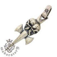 Gaboratory（ガボラトリー）　Double skull dagger　ダブルスカルダガーペンダント