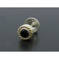 IDEALISM SOUND（イディアリズムサウンド）　Small Stone Pierce with K18Yellow Gold（スモールストーンピアス K18イエローゴールド）
