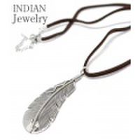 INDIAN JEWELRY フェザーをモチーフにしたナバホ族アーティストJM氏の作品『NAVAJO SIVER PENDANT FEATHER』【アメカジ・ネイティブ】IJ-037