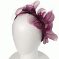 Jane Tran◆メッシュフラワーパーティヘッドドレス・カチューシャ◆パープル