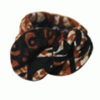 Jennifer Ouellette◆プリントコットンワイヤーリボンホルダー◆ブラウンmix