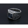 Justin Davis（ジャスティンデイビス）　Marshal Ring w/London Blue Topaz（マーシャルリングw/ロンドンブルートパーズ）